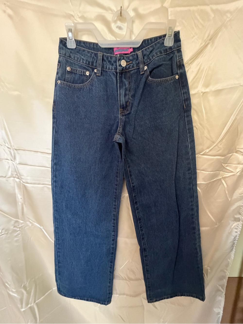 Edikted Black Washed Wide Leg Jeans Size XS NWT S14091 Y2K Baggy Denim